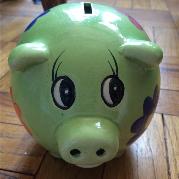 Ceramic piggy bank - Picture 1 of 6